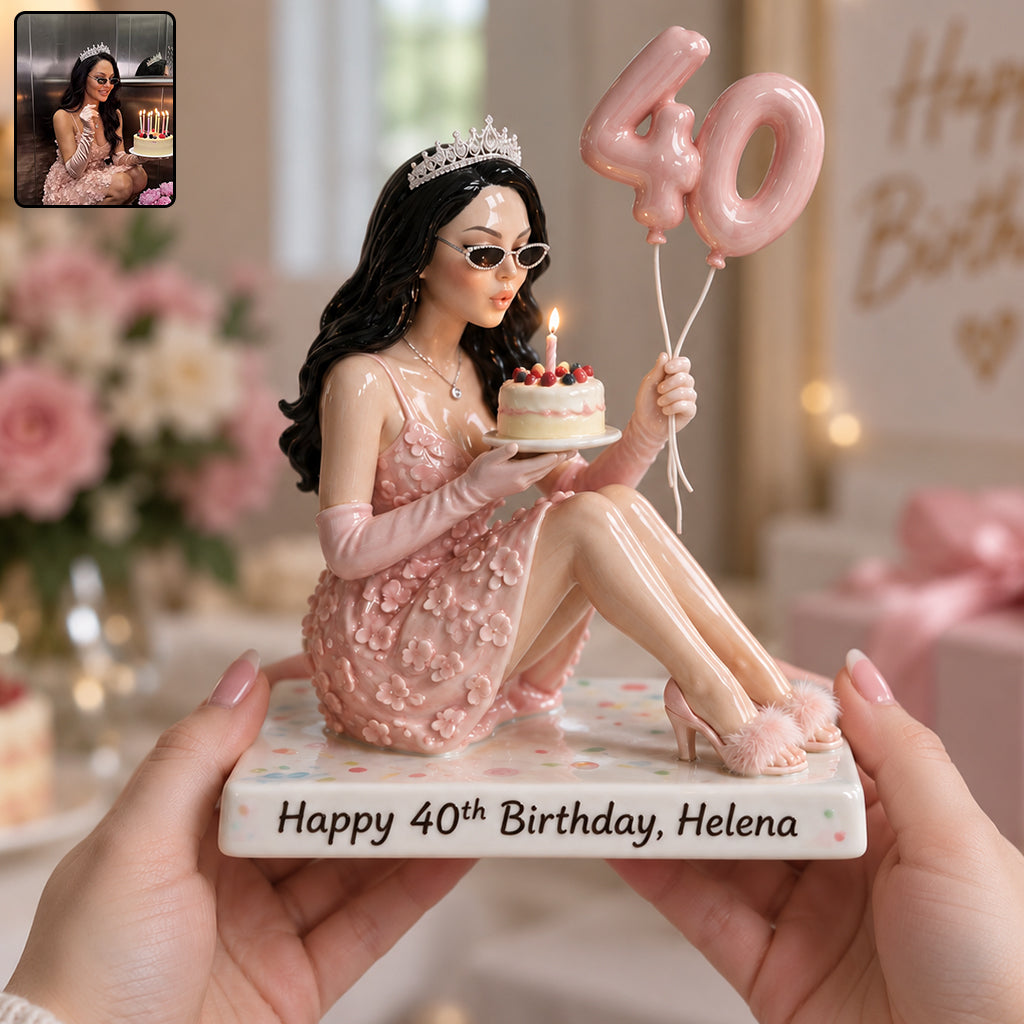 Personalized 70th Birthday Older Black Woman 3D Plaque Grandma Gift