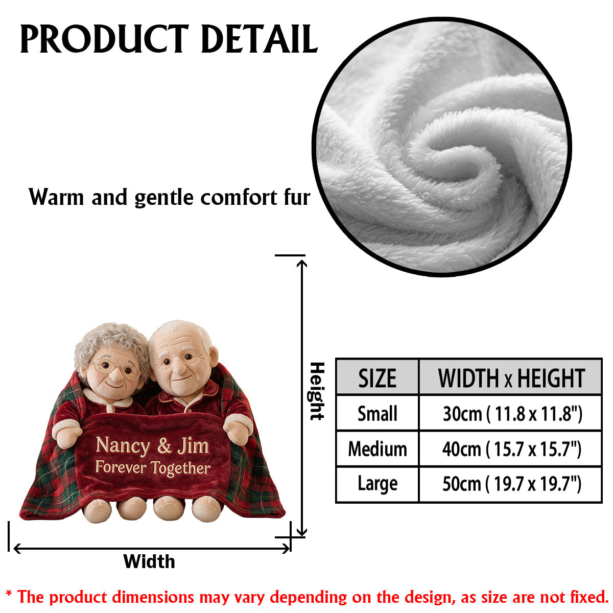 Personalized Christmas Lesbian Couple Premium Faux Fur Pillow Home Decor Gift