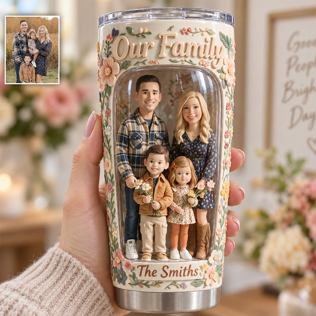 Custom Photo Latino Couple Tumbler Personalized Husband Wife Gift