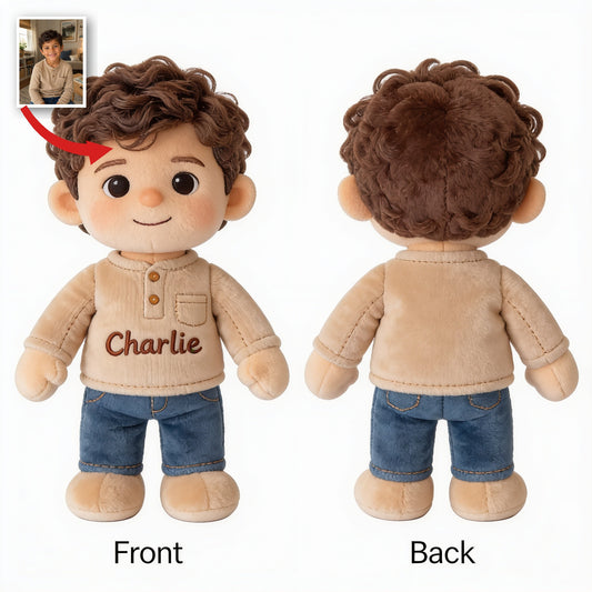 Porte-clés en peluche personnalisé pour petit garçon Latino - Cadeau sur mesure