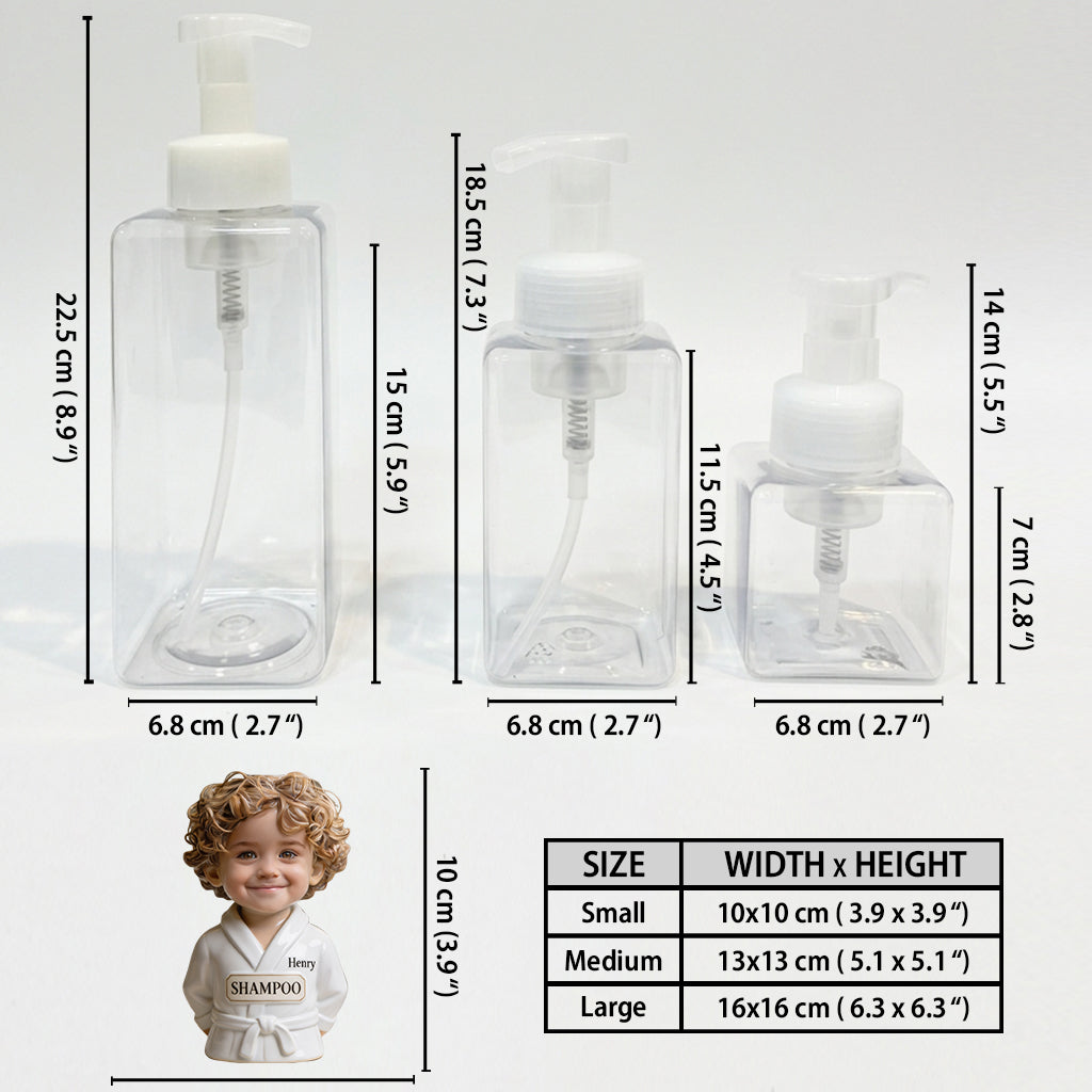 Personalized Black Little Girl Soap Pump Dispenser Kids Bathroom Decor Gift