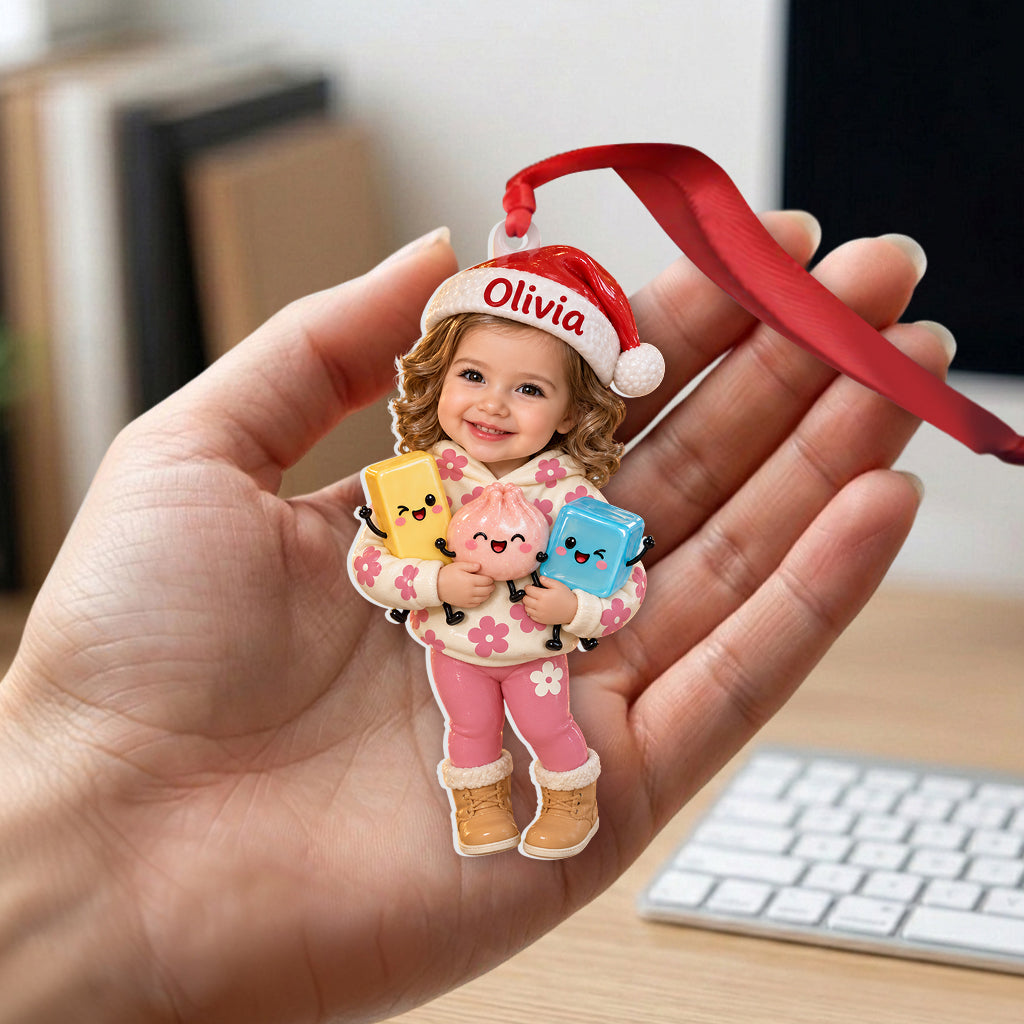 Personalized Christmas Little Boy Premium 3D Ornament Gift for Son Grandson Nephew