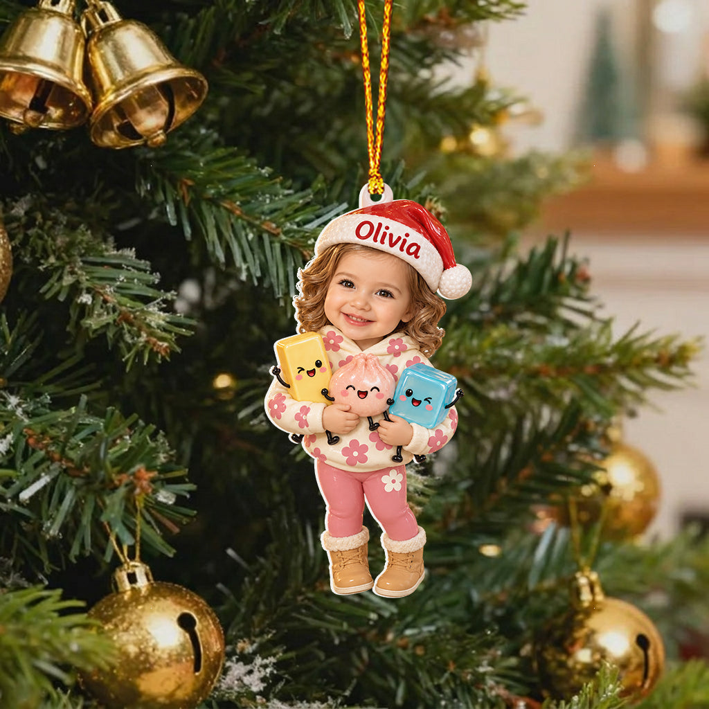Personalized Christmas Little Boy Premium 3D Ornament Gift for Son Grandson Nephew