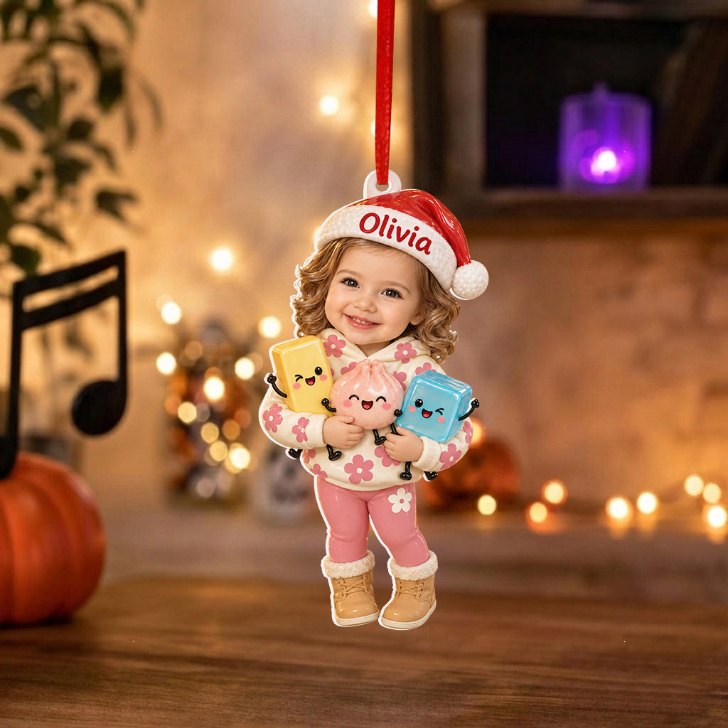 Personalized Christmas Black Little Boy 3D Ornament Gift for Son Grandson Nephew