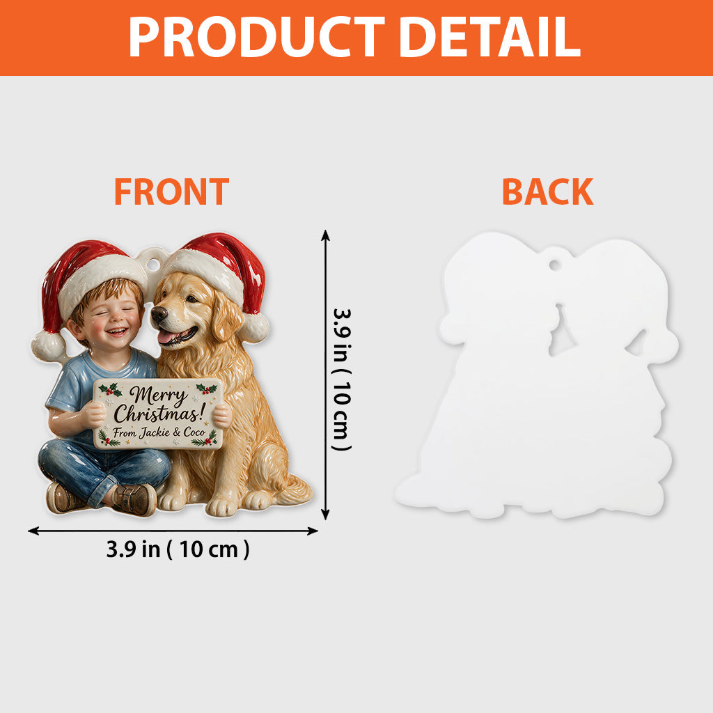 Personalized Christmas Black Christmas Baby Girl 3D Resin Ornament Keepsake
