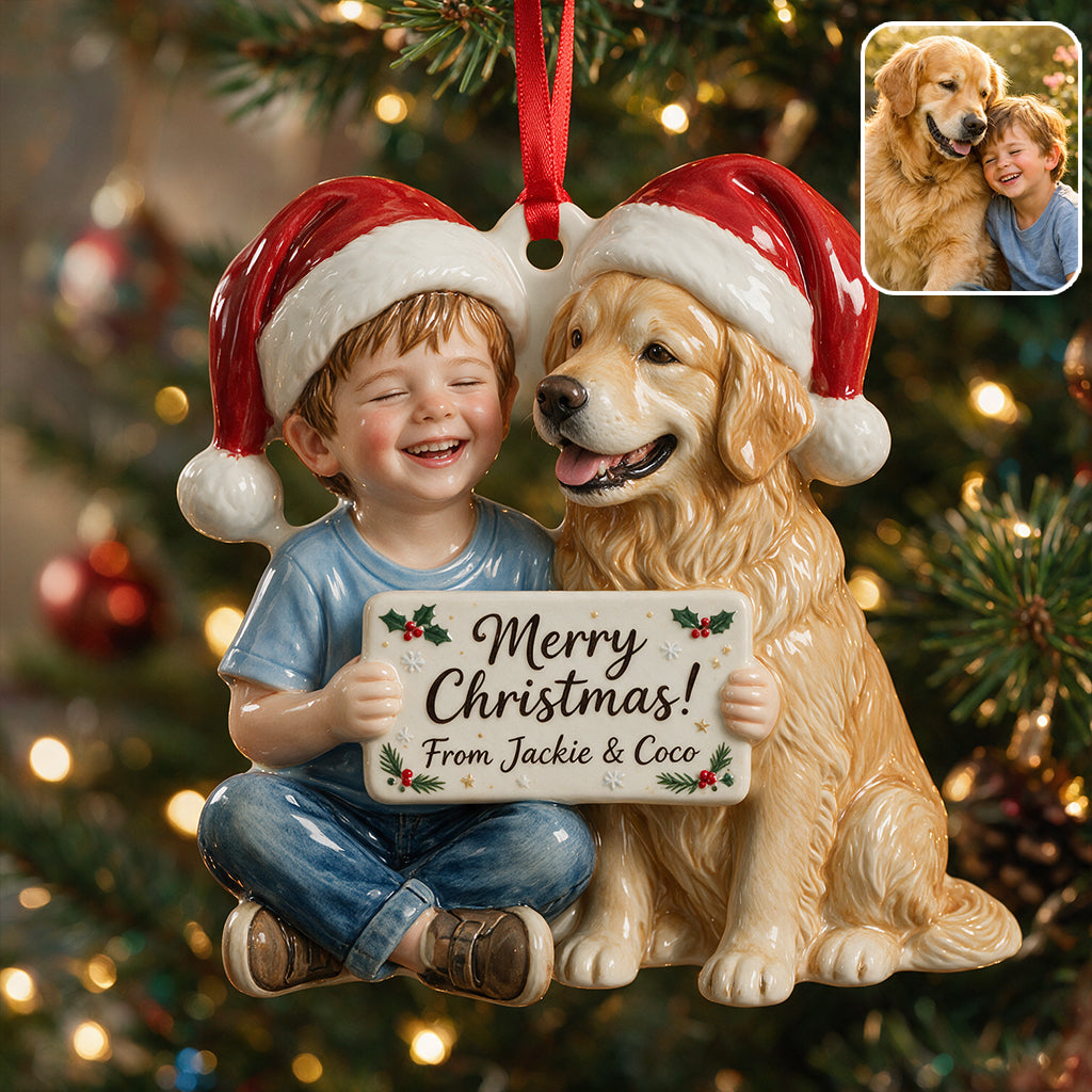 Personalized Christmas Latino Little Boy Premium 3D Resin Ornament Holiday Keepsake Gift
