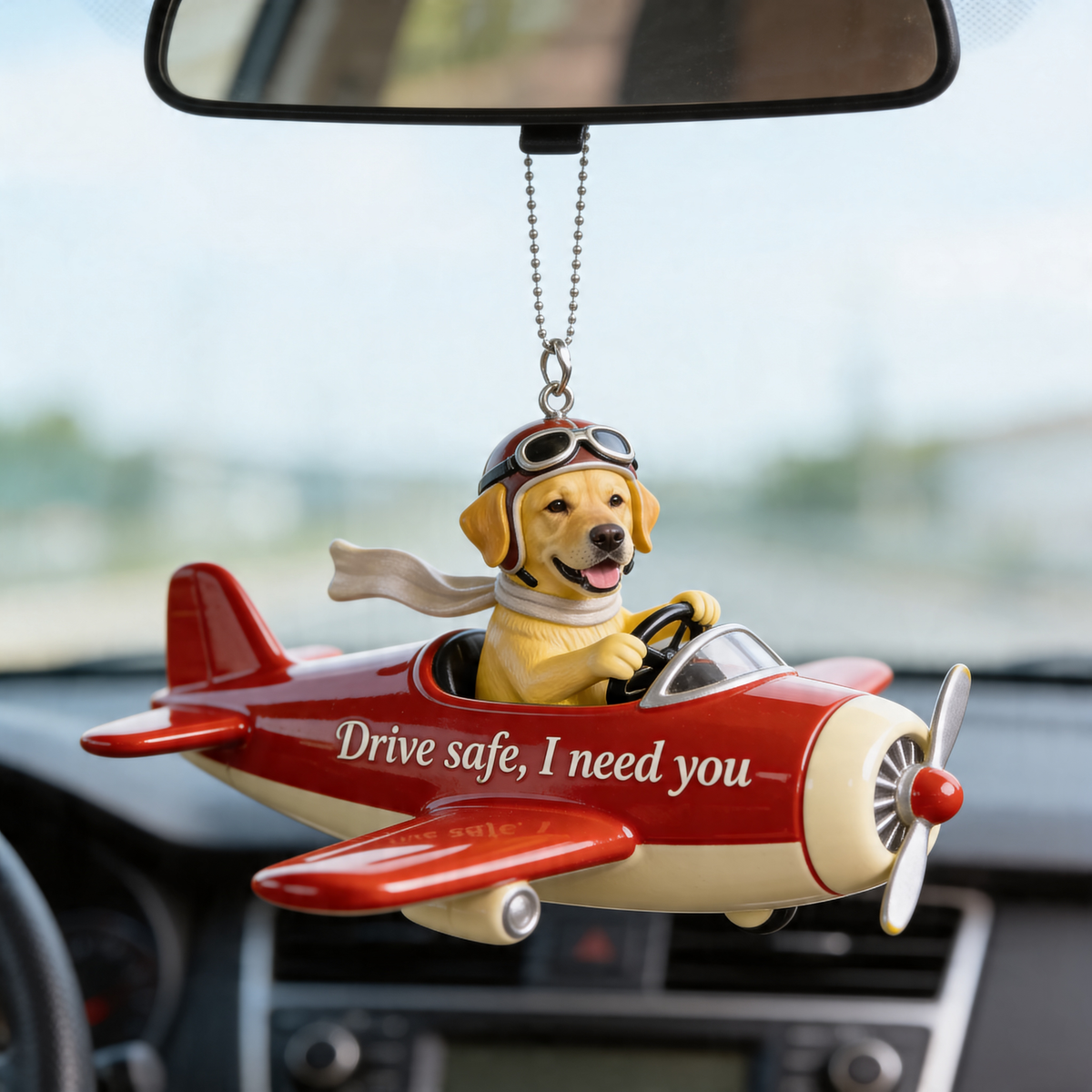 Custom Photo Yorkshire Terrier Car Ornament, Dog Lover Gift