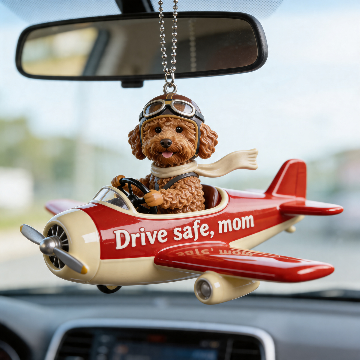 Custom Photo Tricolor Adult Beagle Car Ornament, Dog Lover Gift