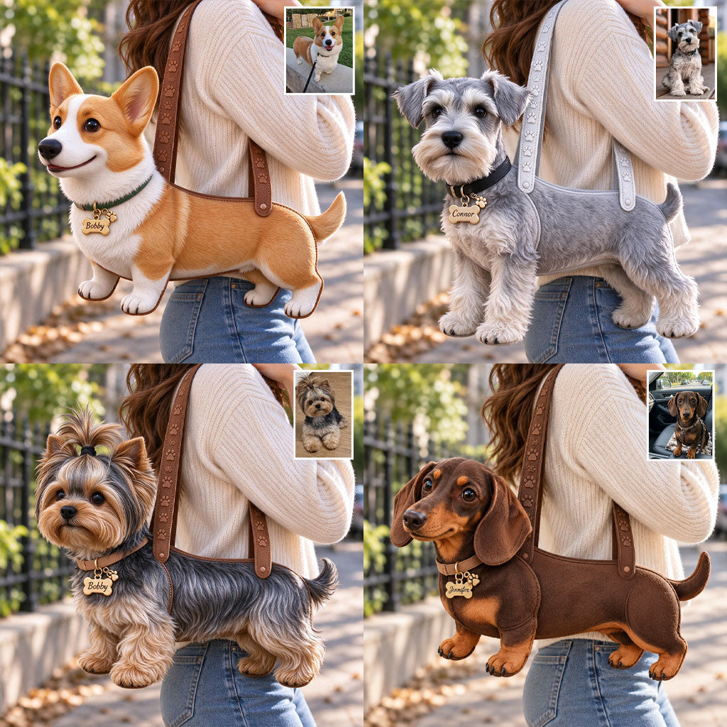 Personalized Fawn White Chihuahua Custom Shape Tote Bag Dog Lover Gift