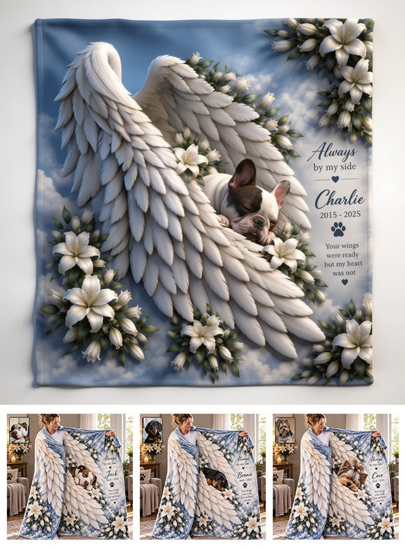 Personalized French Bulldog Memorial Wearable Blanket Pet Loss Keepsake