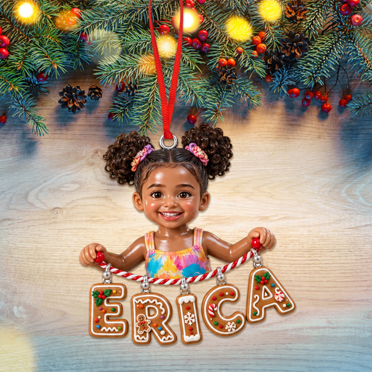 Personalized Christmas Baby Boy Custom Name Acrylic Ornament Gift