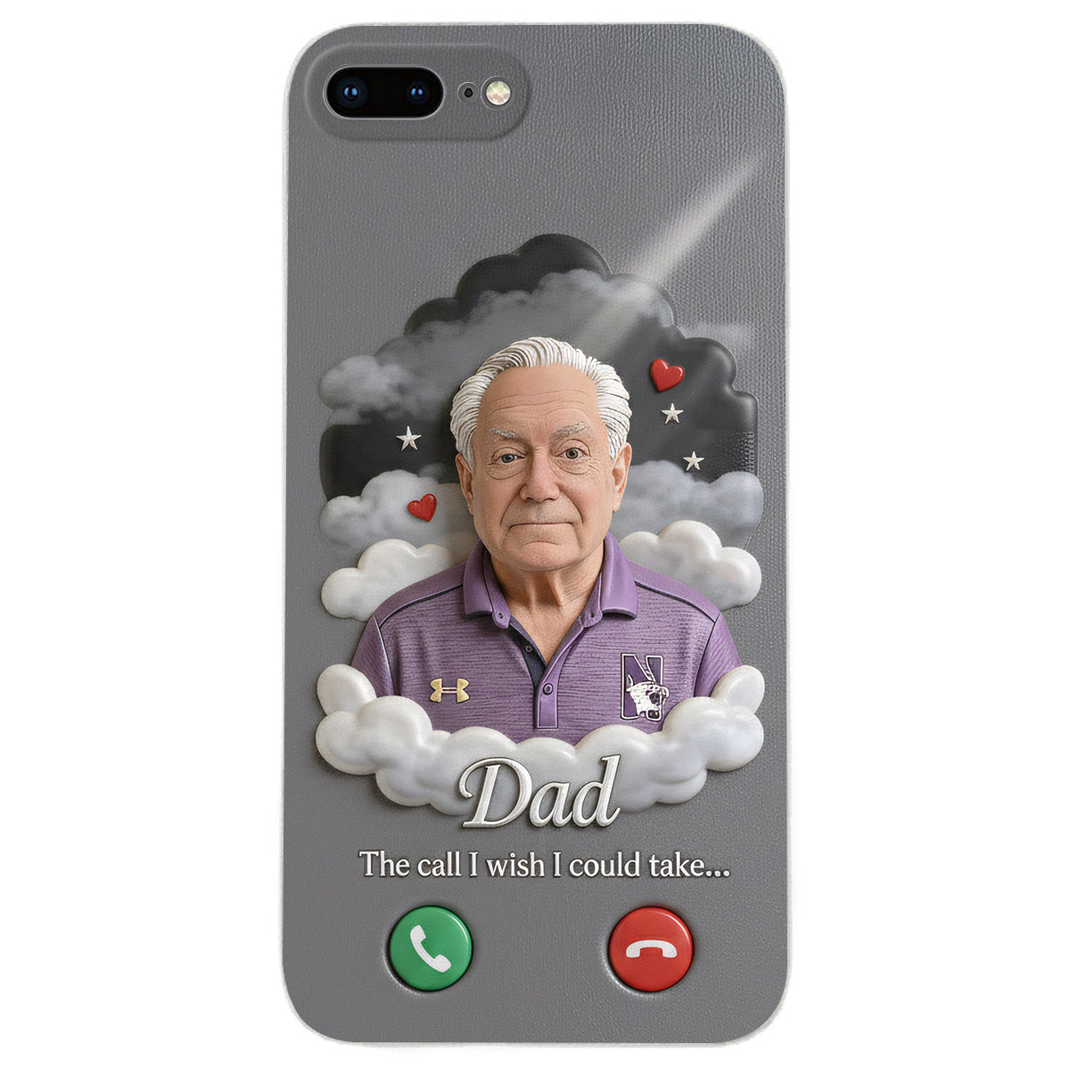 Personalized Older Latina Woman Grandma Memorial Leather Phone Case