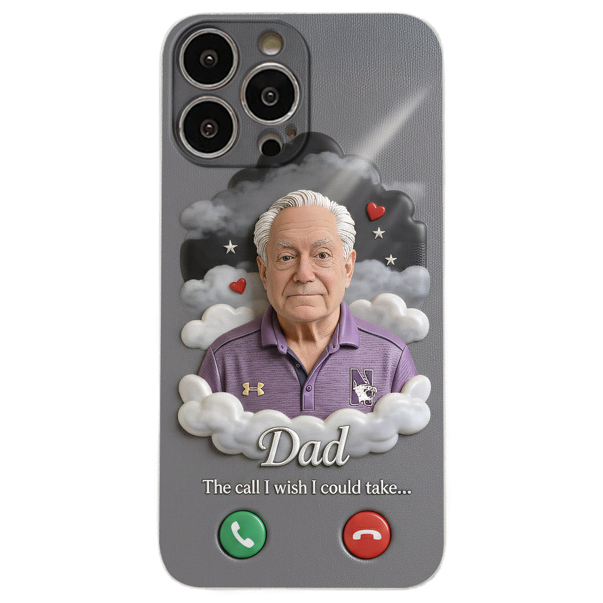 Personalized Older Latina Woman Grandma Memorial Leather Phone Case