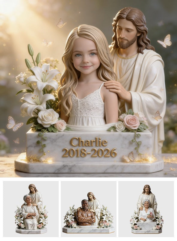 Personalized Memorial Little Girl Custom Shaped Acrylic Plaque Remembrance Gift