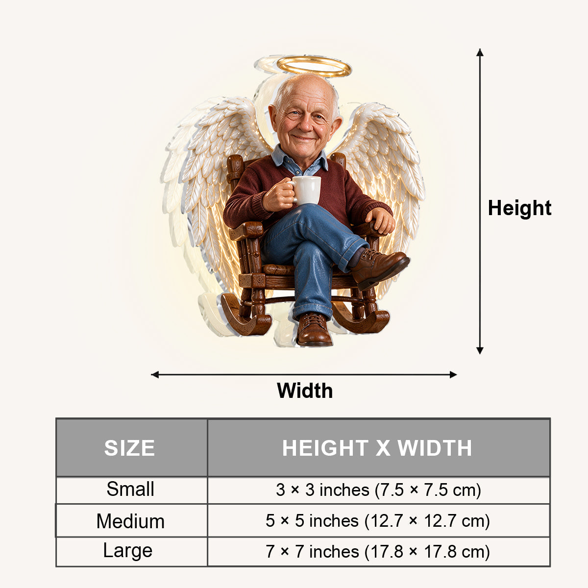 Personalized Middle-Aged Black Woman Memorial LED Light Ceramic Pot Keepsake