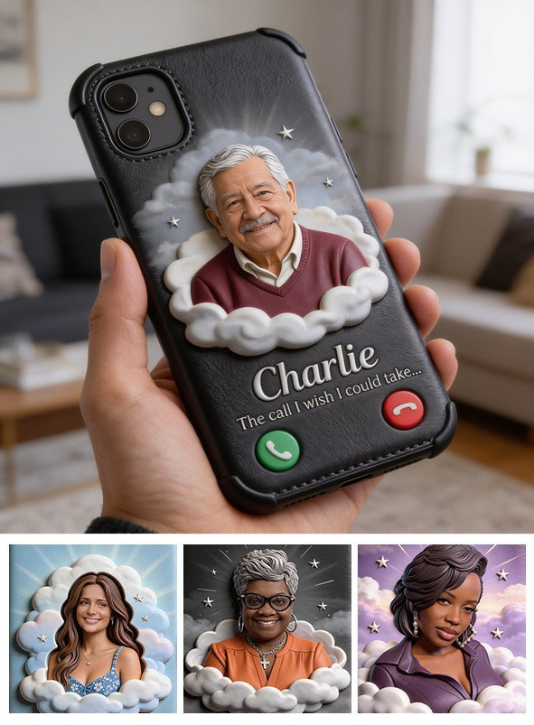 Personalisierte Leder-Handyhülle für älteren Latino-Opa