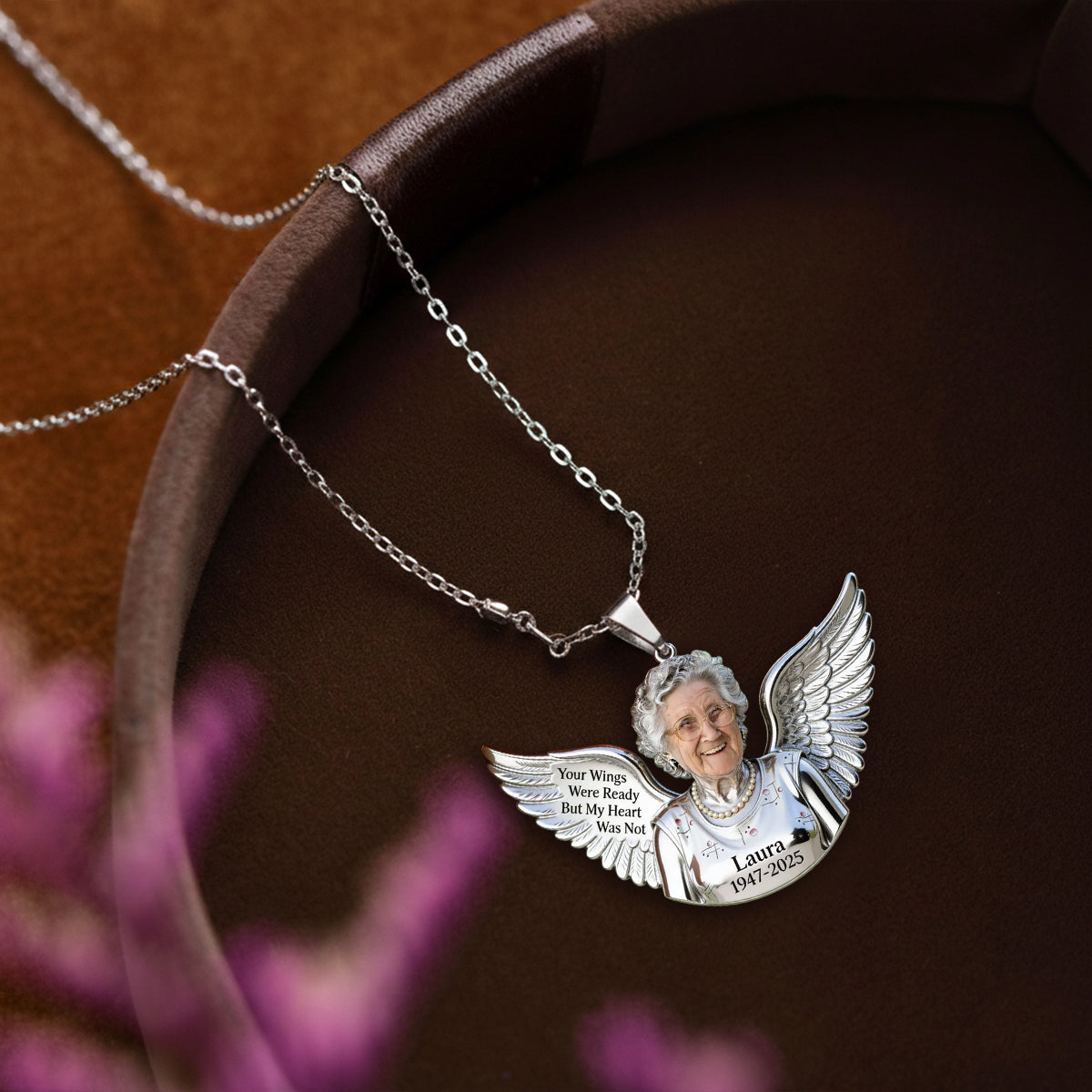 Personalized Little Boy Memorial Metal Pendant Necklace Keepsake