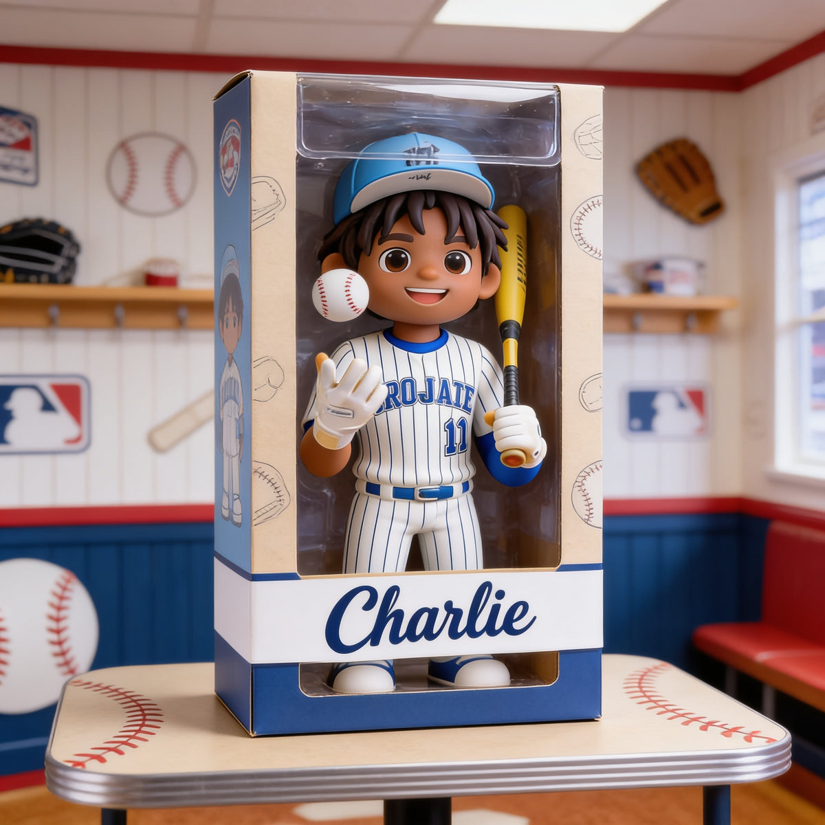 Personalized Black Youth Baseball Player Custom Shaped Acrylic Plaque Sports Gift