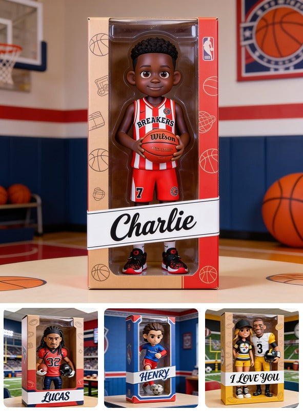 Personalized Black Male Youth Basketball Player Custom Shaped Acrylic Plaque Sports Fan Gift