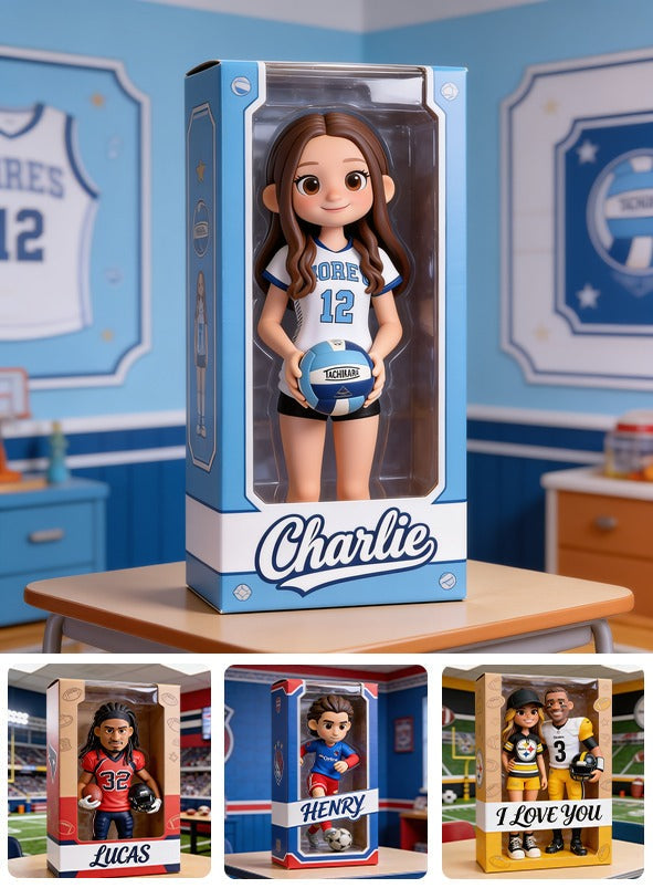 Personalized Female Youth Volleyball Player Custom Shaped Acrylic Plaque Sports Gift