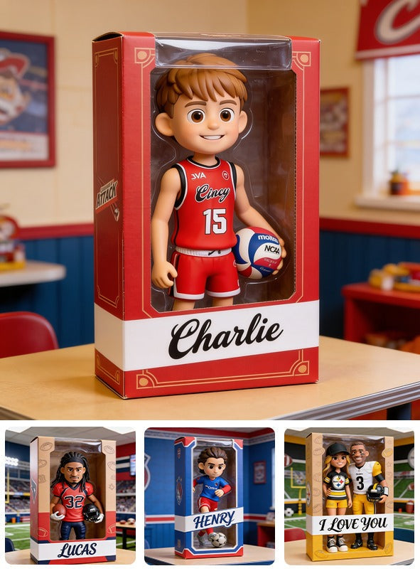 Personalized Male Youth Volleyball Player Custom Shaped Acrylic Plaque Sports Gift