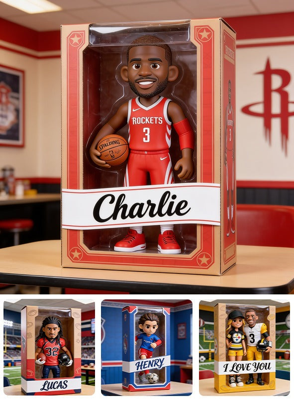 Personalized Black Man Basketball Player Custom Shaped Acrylic Plaque Fan Gift