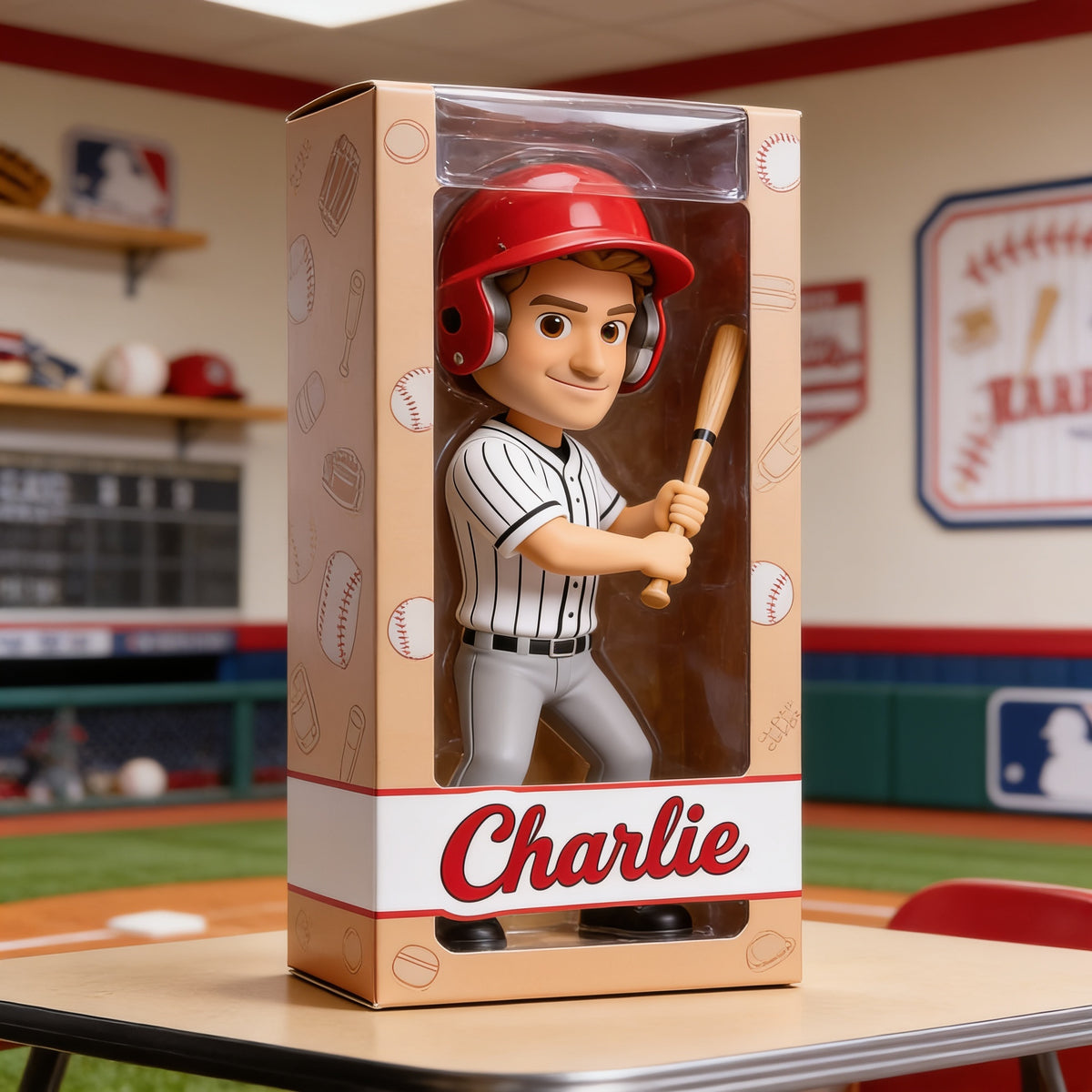 Personalized Adult Man Baseball Player Custom Shaped Acrylic Plaque Sports Fan Gift