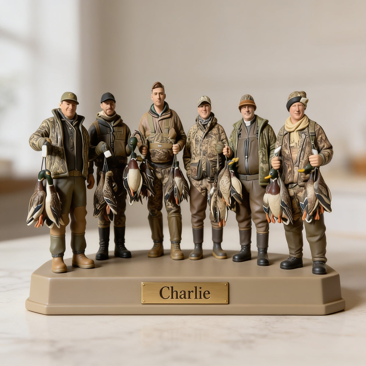 Personalized Duck Hunting Group Custom Shaped Acrylic Plaque Hunting Gift