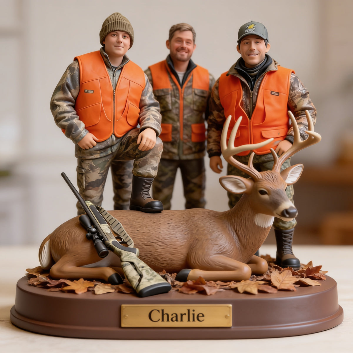 Personalized Hunting Group with Deer Custom Shaped Acrylic Plaque Hunter Gift
