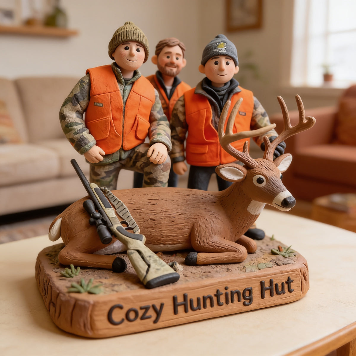 Personalized Hunting Group with Deer Custom Shaped Acrylic Plaque Hunting Lover Gift
