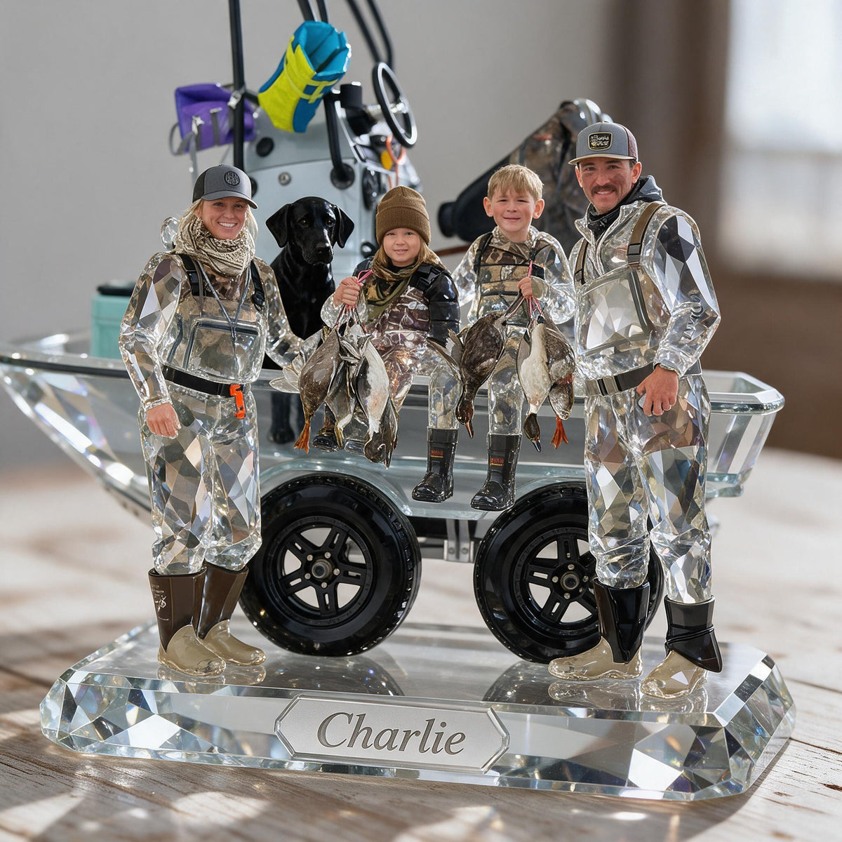 Personalized Hunting Family Custom Shaped Acrylic Plaque Keepsake Gift