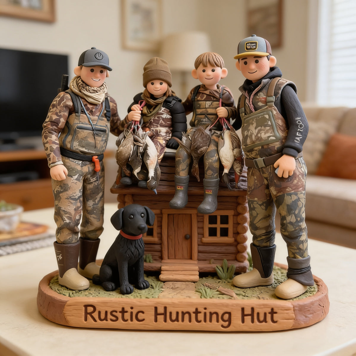 Personalized Hunting Family Custom Shaped Acrylic Plaque Hunting Home Decor Gift