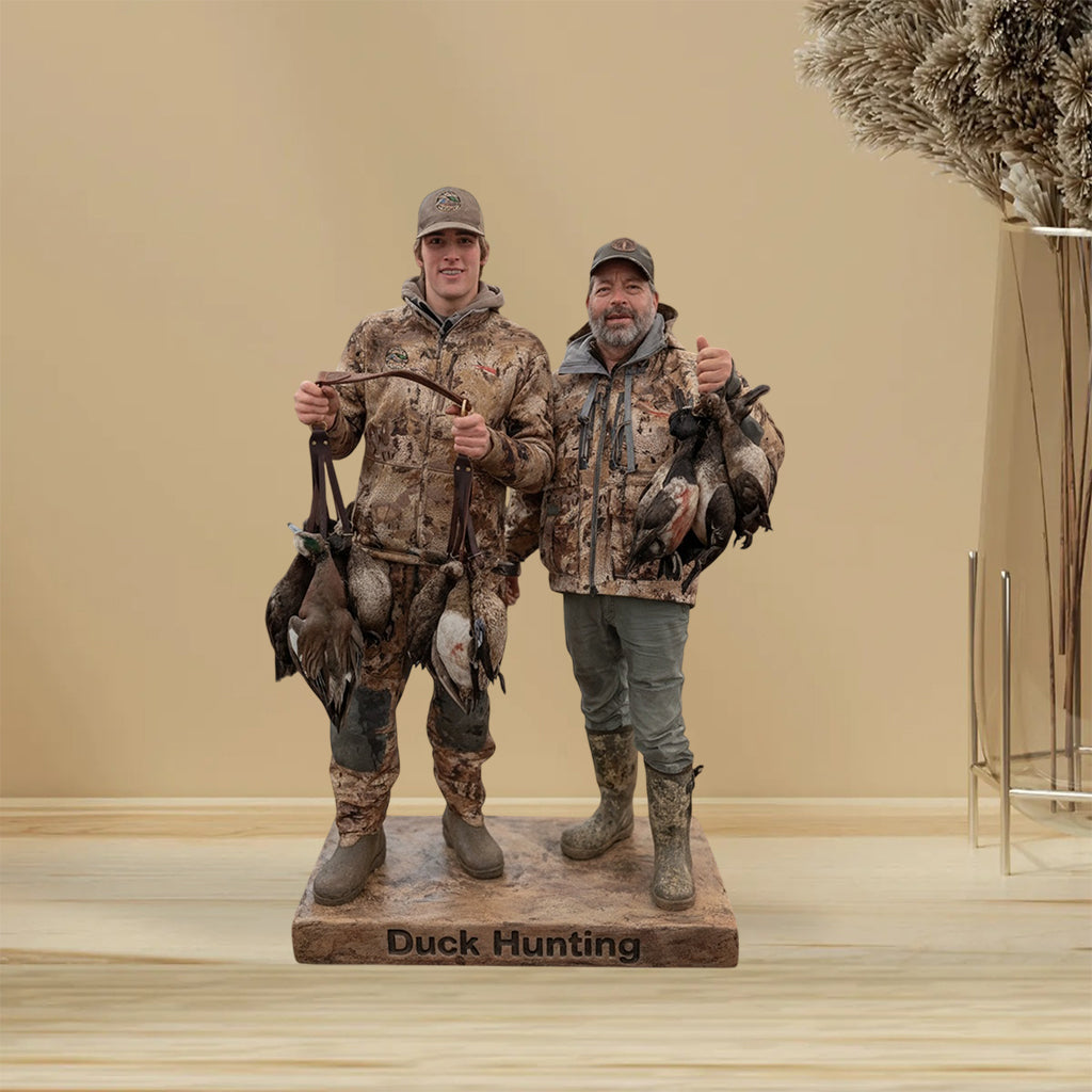 Personalized Hunter with Deer Custom Shaped Acrylic Plaque Hunting Decor Gift