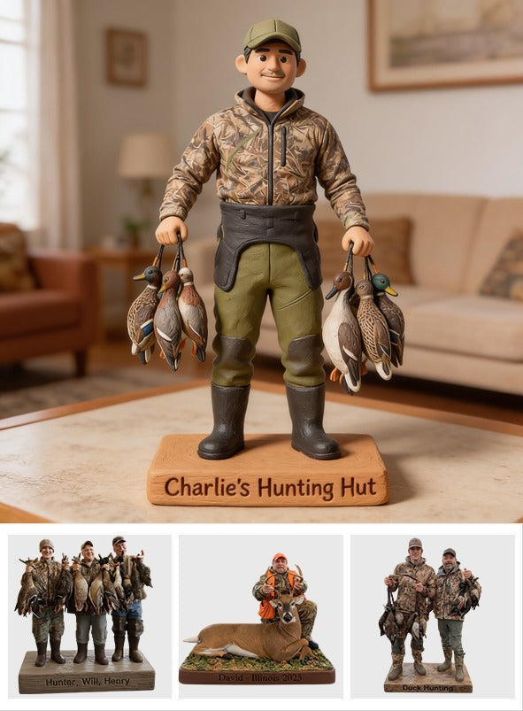 Personalized Latino Duck Hunter Custom Shaped Acrylic Plaque Hunting Gift