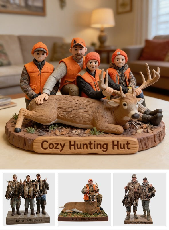 Personalized Hunting Family with Deer Custom Shaped Acrylic Plaque Hunting Lover Gift