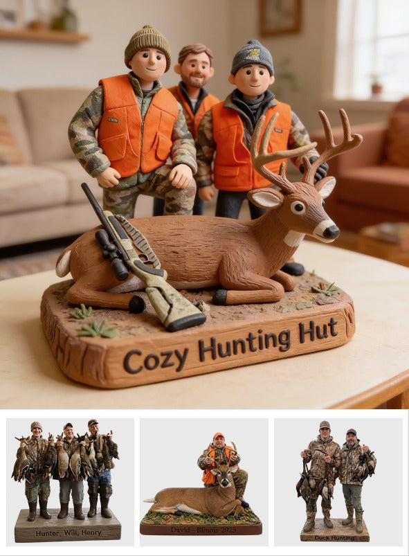 Personalized Hunting Group with Deer Custom Shaped Acrylic Plaque Hunting Lover Gift