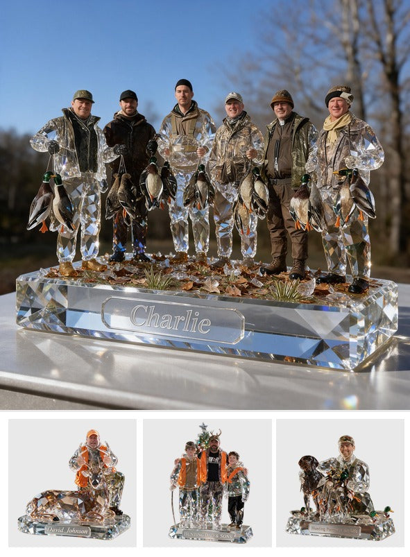 Personalized Duck Hunting Group Custom Shaped Acrylic Plaque Hunting Gift