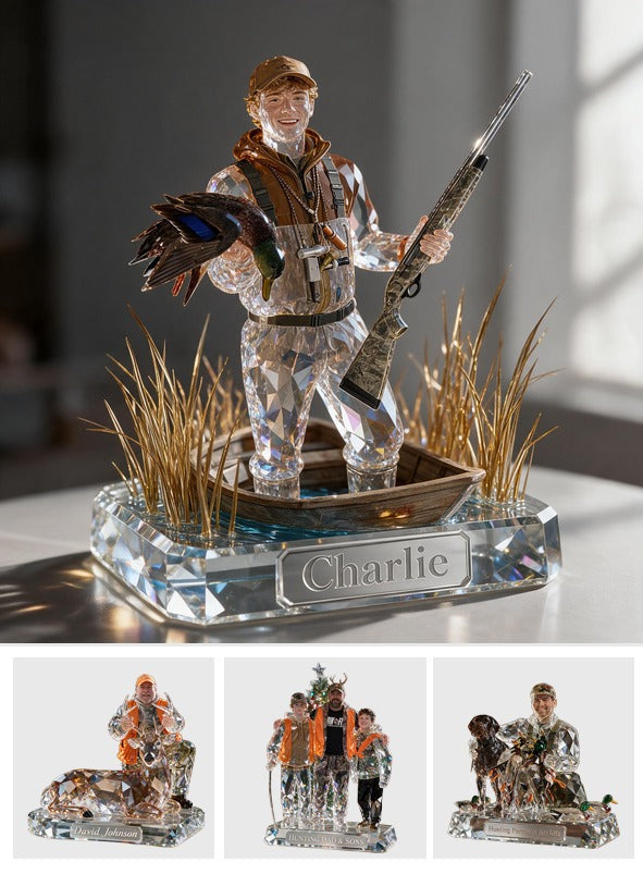 Personalized Duck Hunter Custom Shaped Acrylic Plaque Hunting Gift
