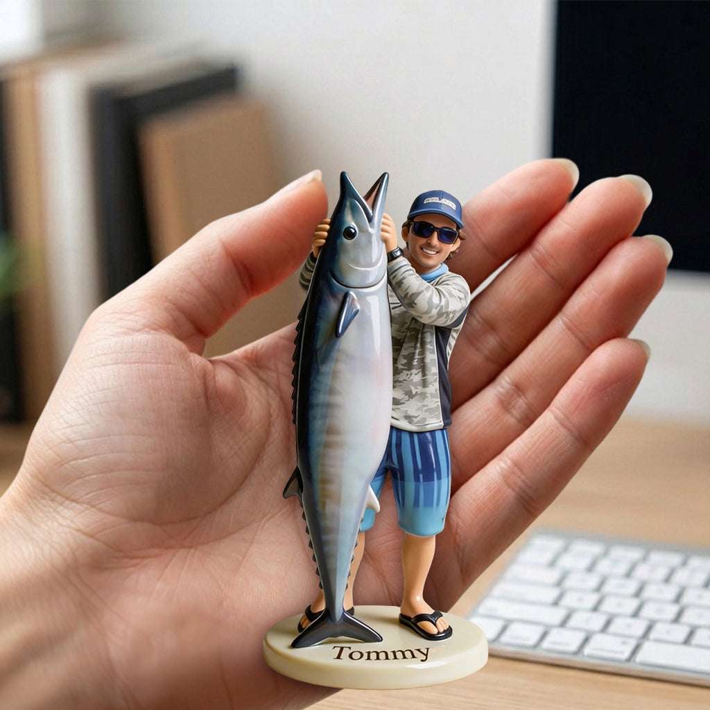 Personalized Fishing Family 3D Figurine Custom Keepsake Gift