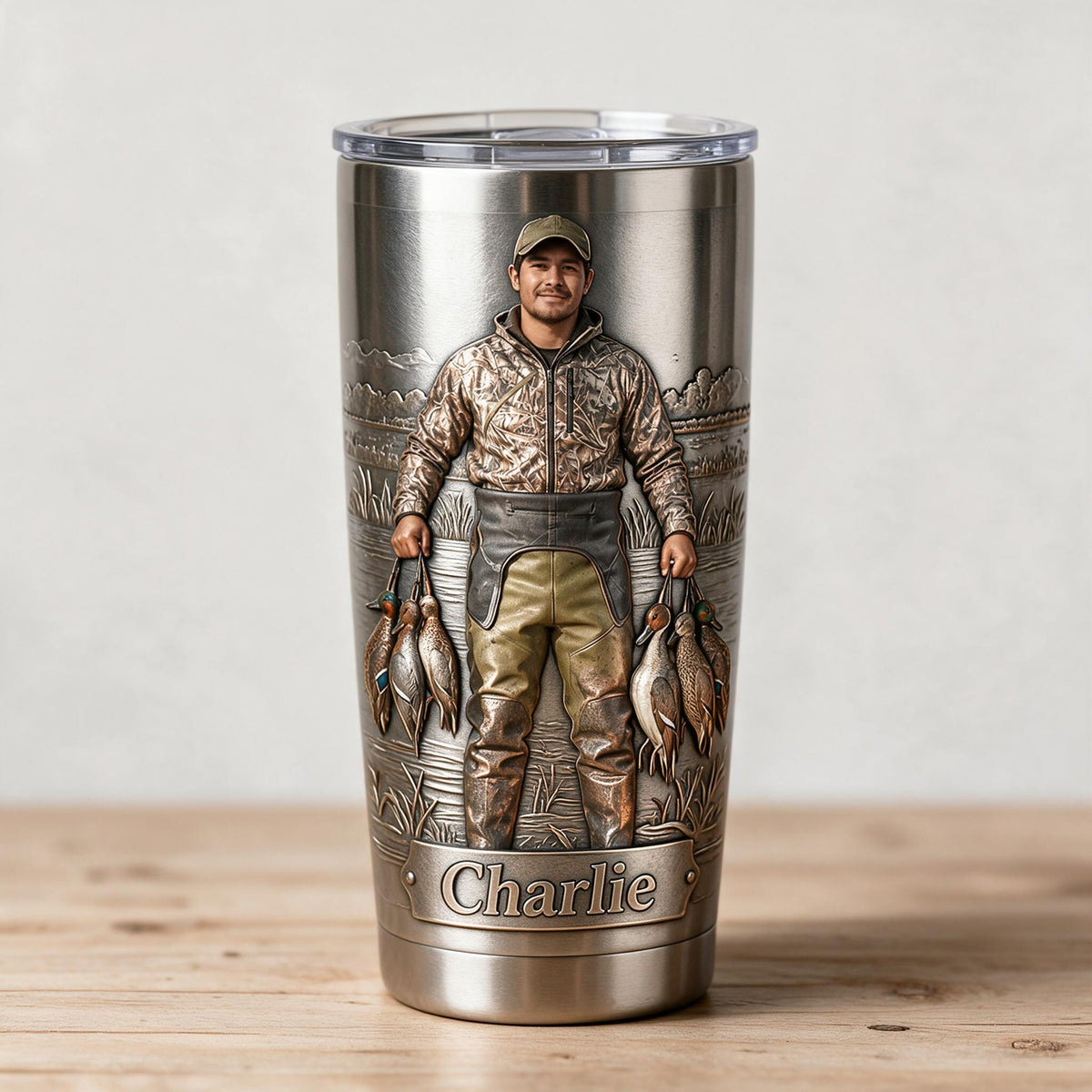 Tasse Personnalisée Chasseur de Canards Latino, Cadeau de Chasse
