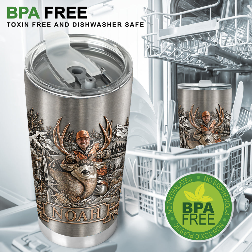 Tasse Personnalisée pour Chasseur de Canards Latino d'Âge Moyen, Cadeau de Chasse