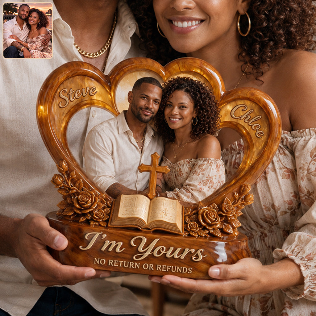 Personalized Custom Photo Black Lesbian Couple Acrylic Plaque LGBT Couple Keepsake