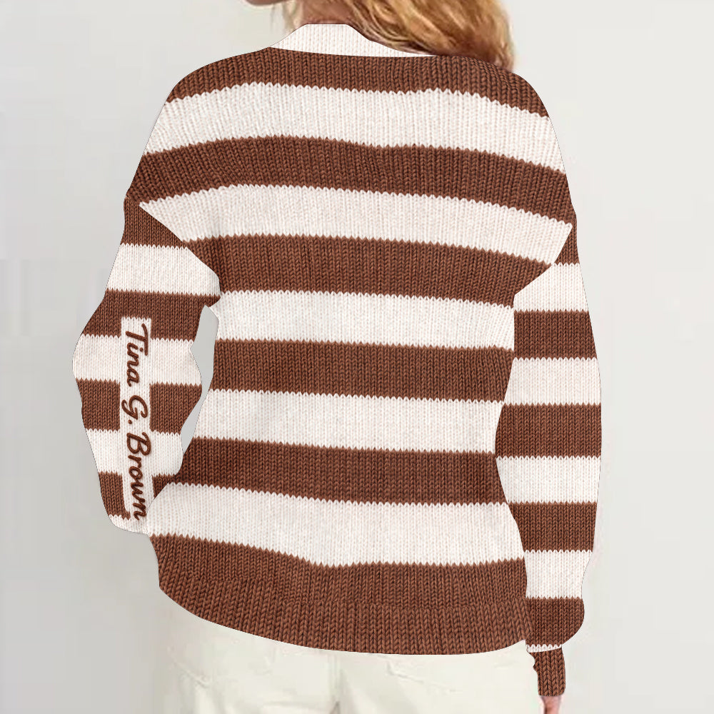 Personalized Female Office Manager Cardigan Sweater Work Colleague Gift