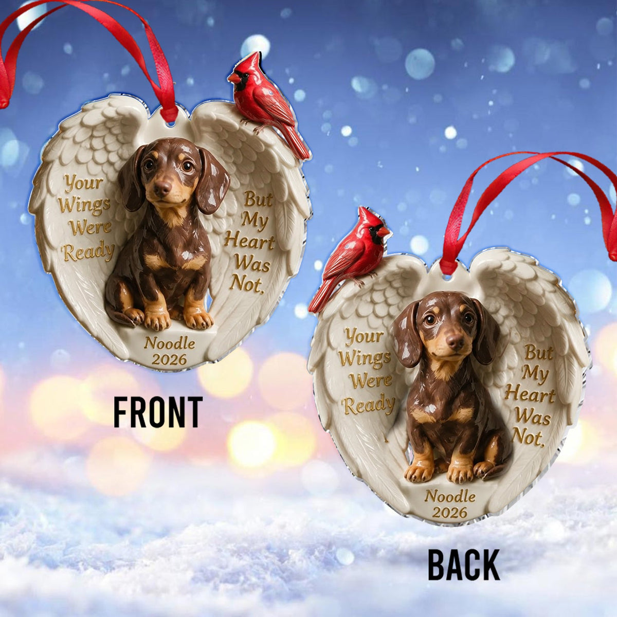 Personalized Custom Photo Yellow Labrador Retriever Memorial Ceramic Ornament Pet Keepsake