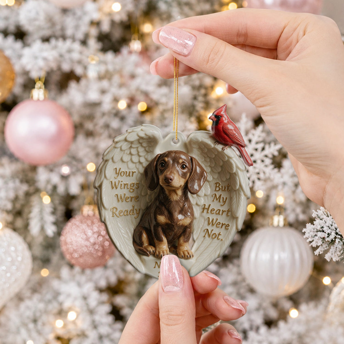 Personalized Custom Photo Fawn Pug Memorial Ceramic Ornament Pet Keepsake