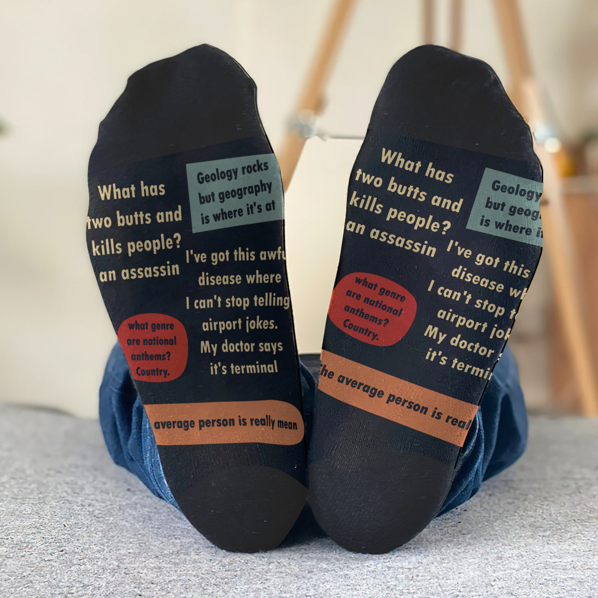 I Keep All My Dad Jokes - Personalized Father's Day Father Socks