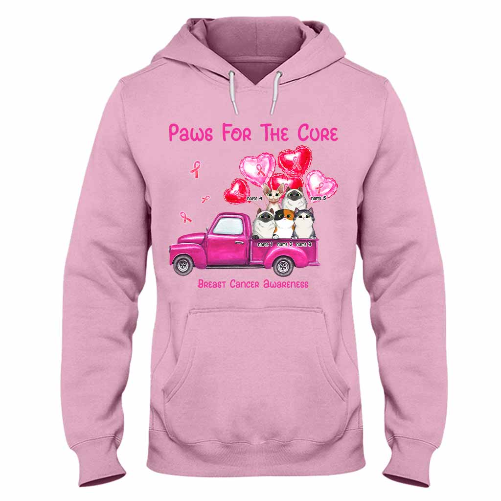 T-shirt et sweat à capuche personnalisés « Paws For The Cure » ​​pour la sensibilisation au cancer du sein