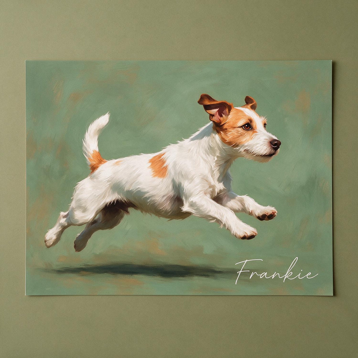 Personalisierter Zoomies Hundeposter - Individuelles Lauf-Porträt Wandkunst Geschenk für Hundeliebhaber