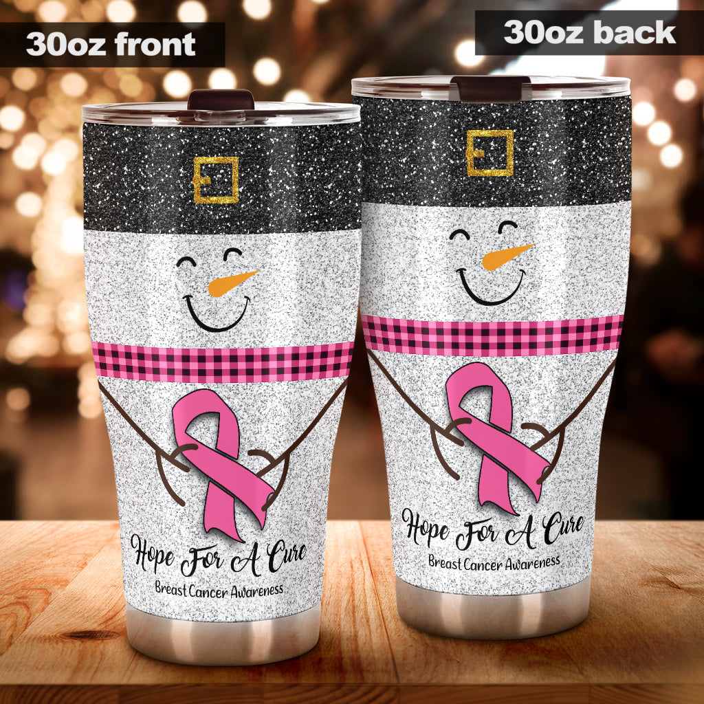 Gobelet anti-cancer du sein « Hope For A Cure » ​​à imprimé pailleté (réf. 0622)
