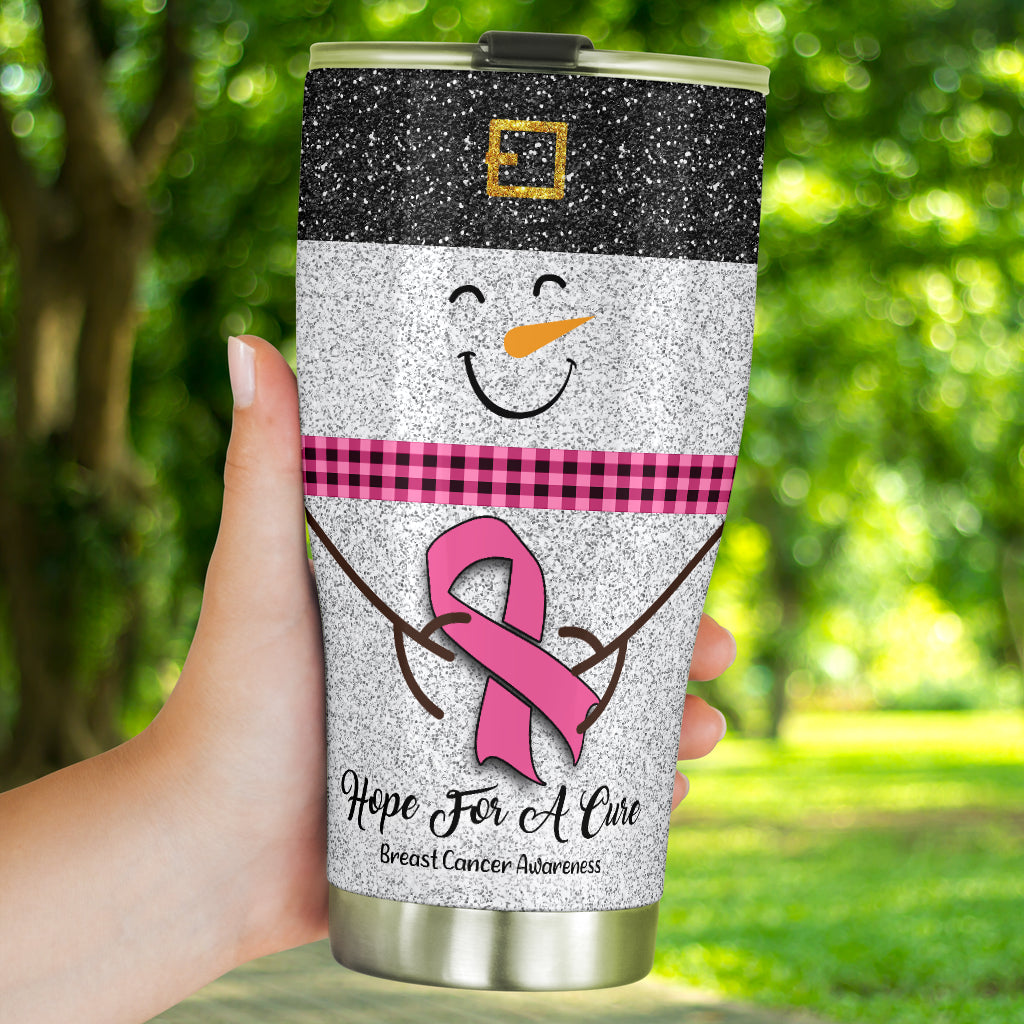 Gobelet anti-cancer du sein « Hope For A Cure » ​​à imprimé pailleté (réf. 0622)